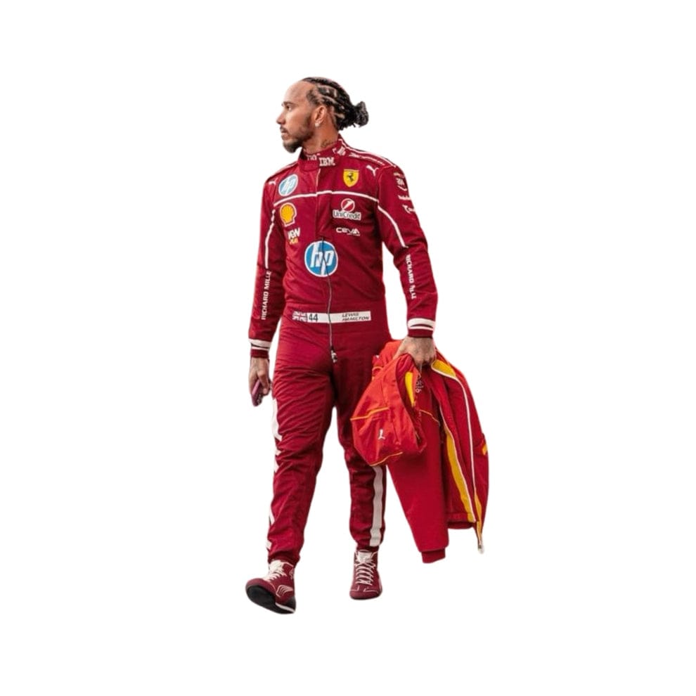 F1 Lewis Hamilton 2025 Ferrari Replica Race Suit