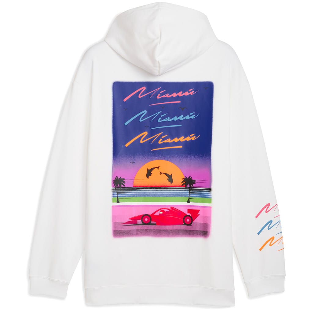 Scuderia Ferrari Puma Special Edition Miami Hoodie – White