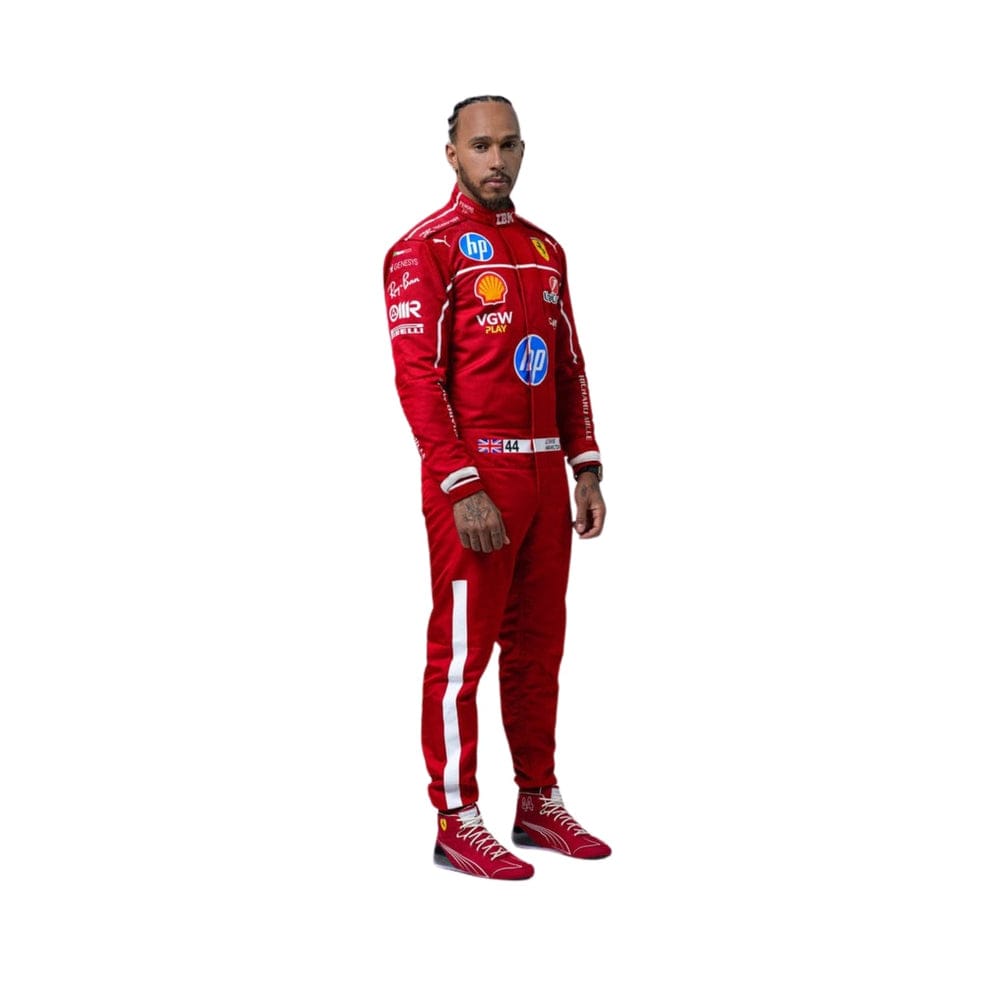 F1 Lewis Hamilton 2025 Ferrari Replica Race Suit