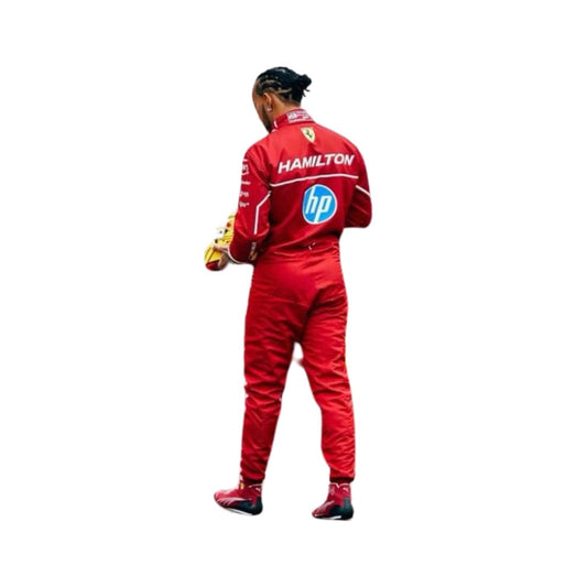 F1 Lewis Hamilton 2025 Ferrari Replica Race Suit