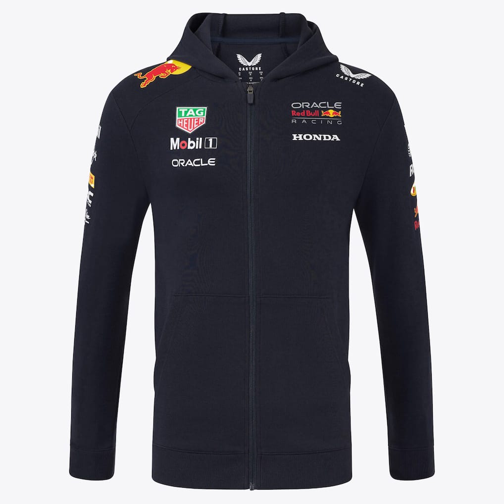 Red Bull Racing 2025 Team Full Zip Hoodie – Unisex
