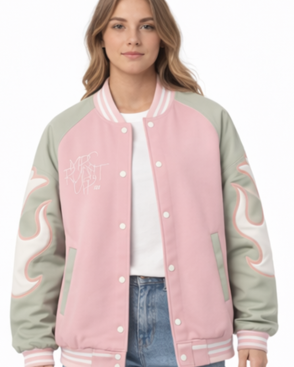 Maswiz Industries Premium Women’s Varsity Bomber Jacket