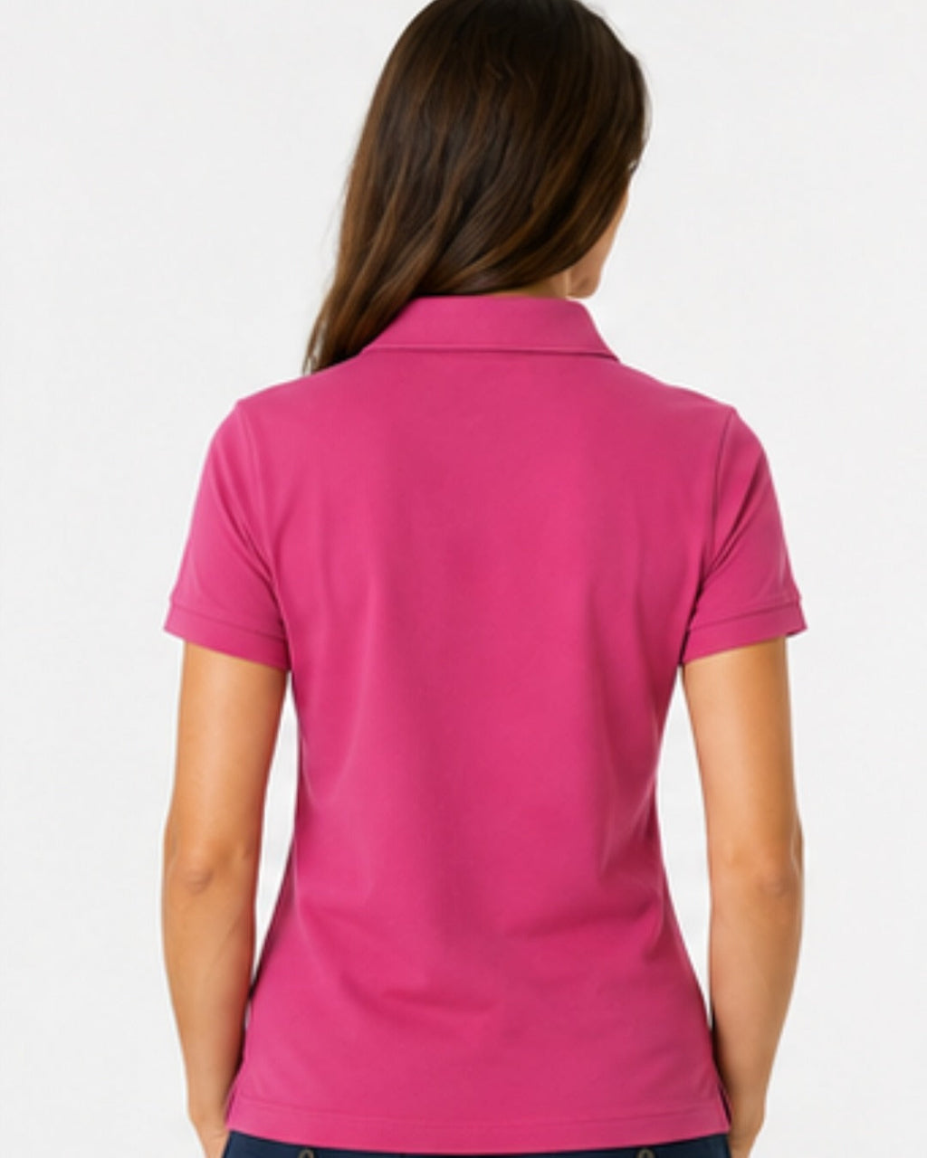 Women’s Pink Cotton Polo Shirt–Golf & Casual Tee