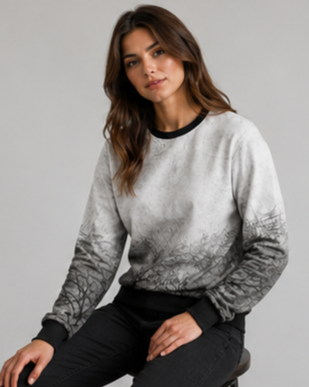 Women's Sweatshirt–Casual Long Sleeve Pullover