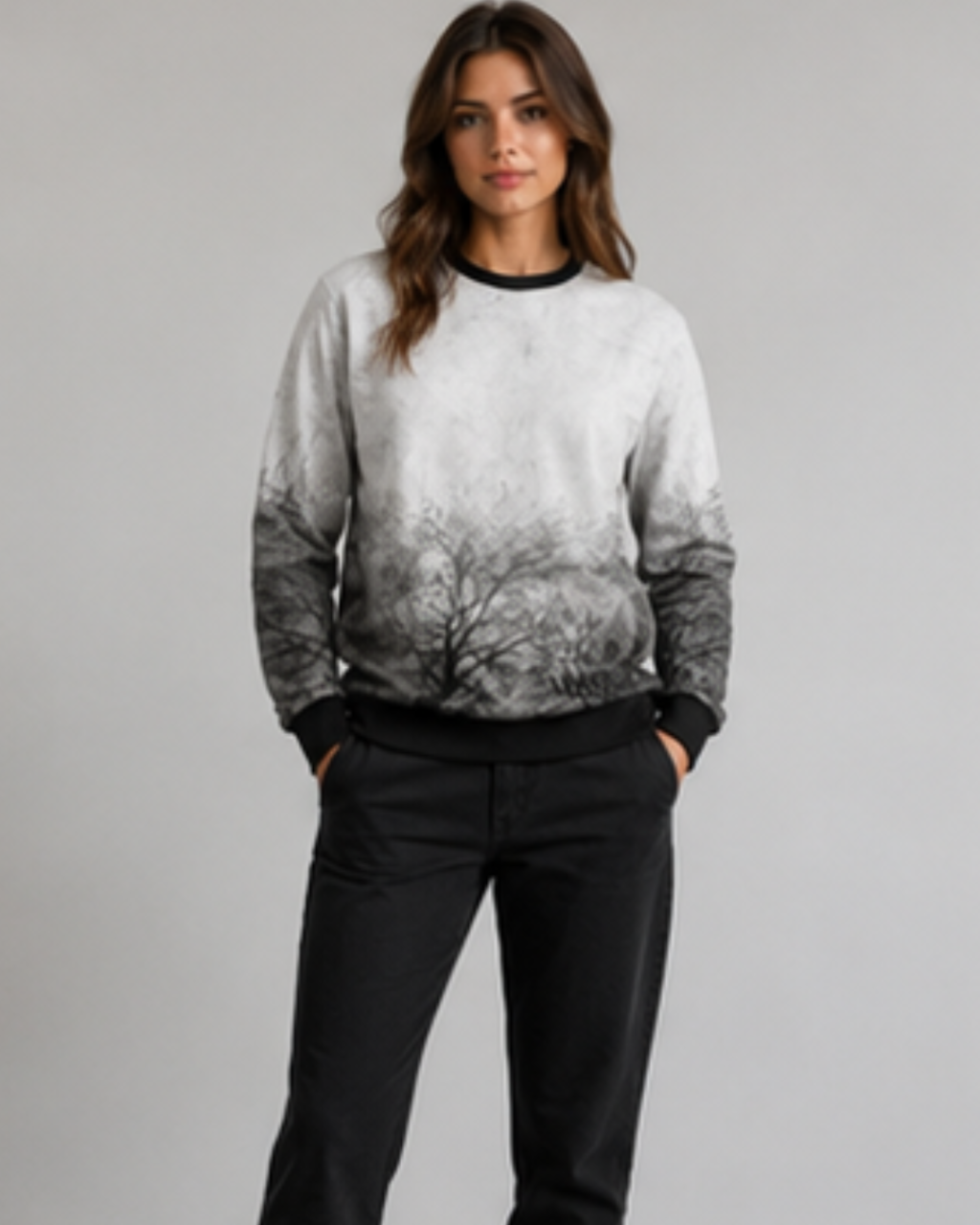Women's Sweatshirt–Casual Long Sleeve Pullover