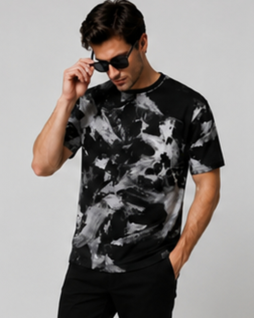 Men's Urban Abstract Graphic Casual T-Shirt