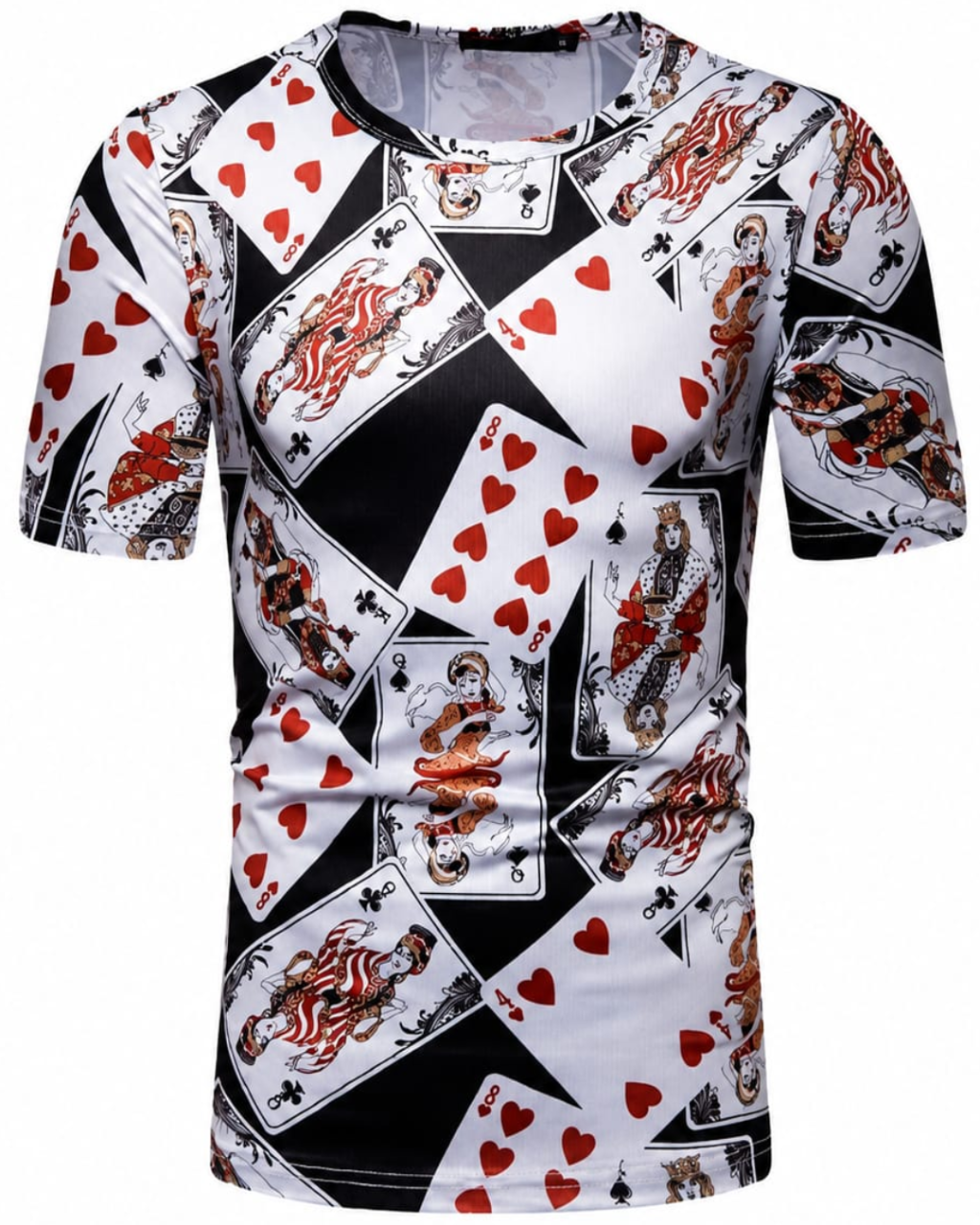 Men's Casino-Inspired Graphic T-Shirt