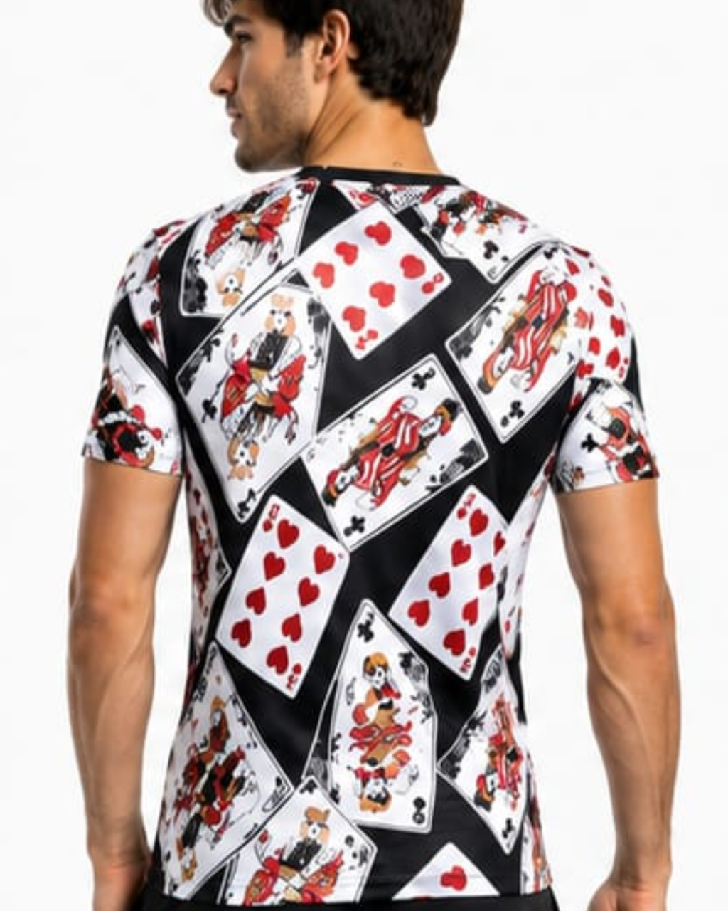 Men's Casino-Inspired Graphic T-Shirt