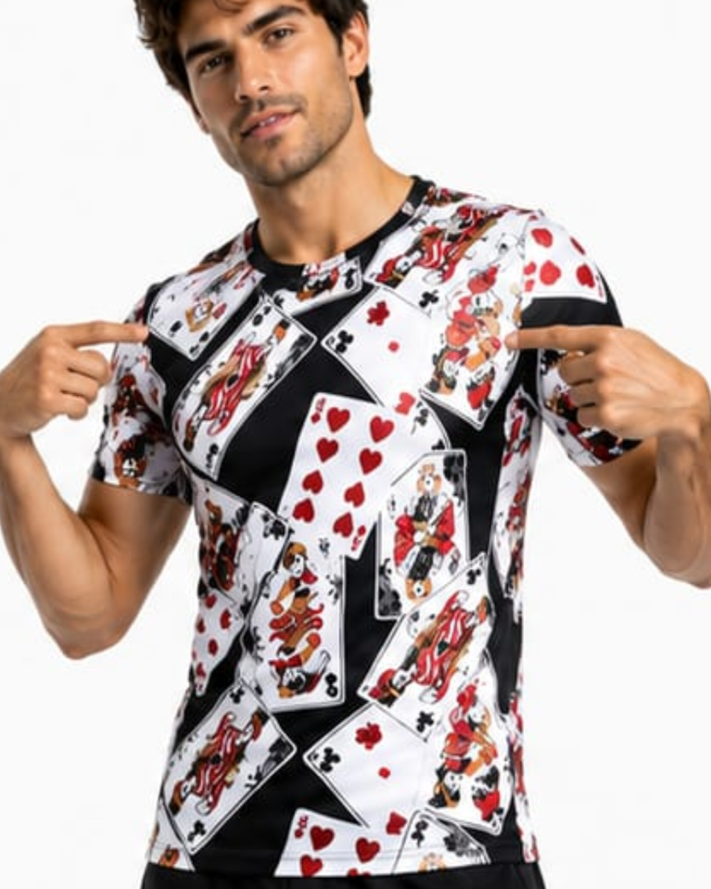 Men's Casino-Inspired Graphic T-Shirt