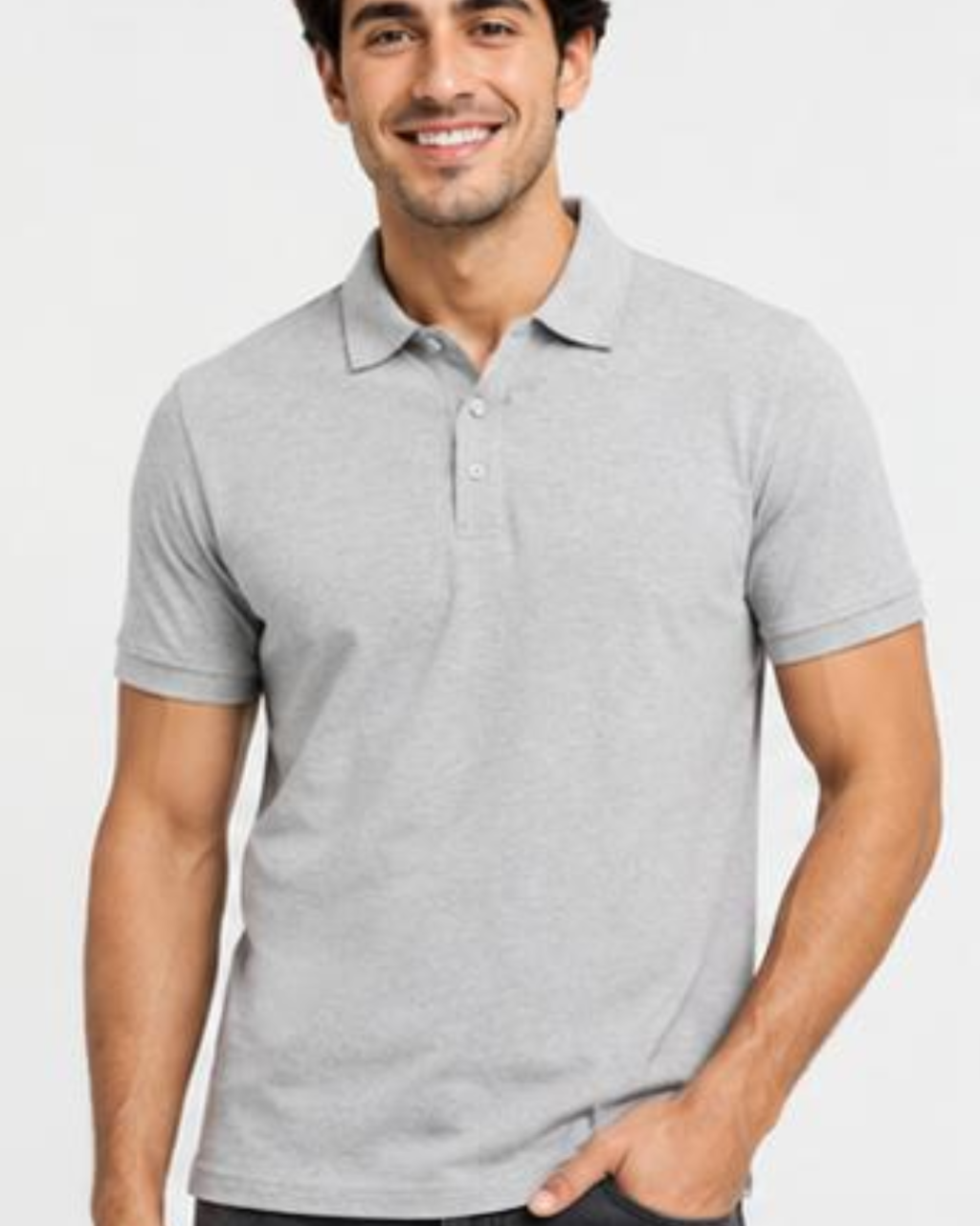 Men's Essential Grey Polo Shirt | Regular Fit