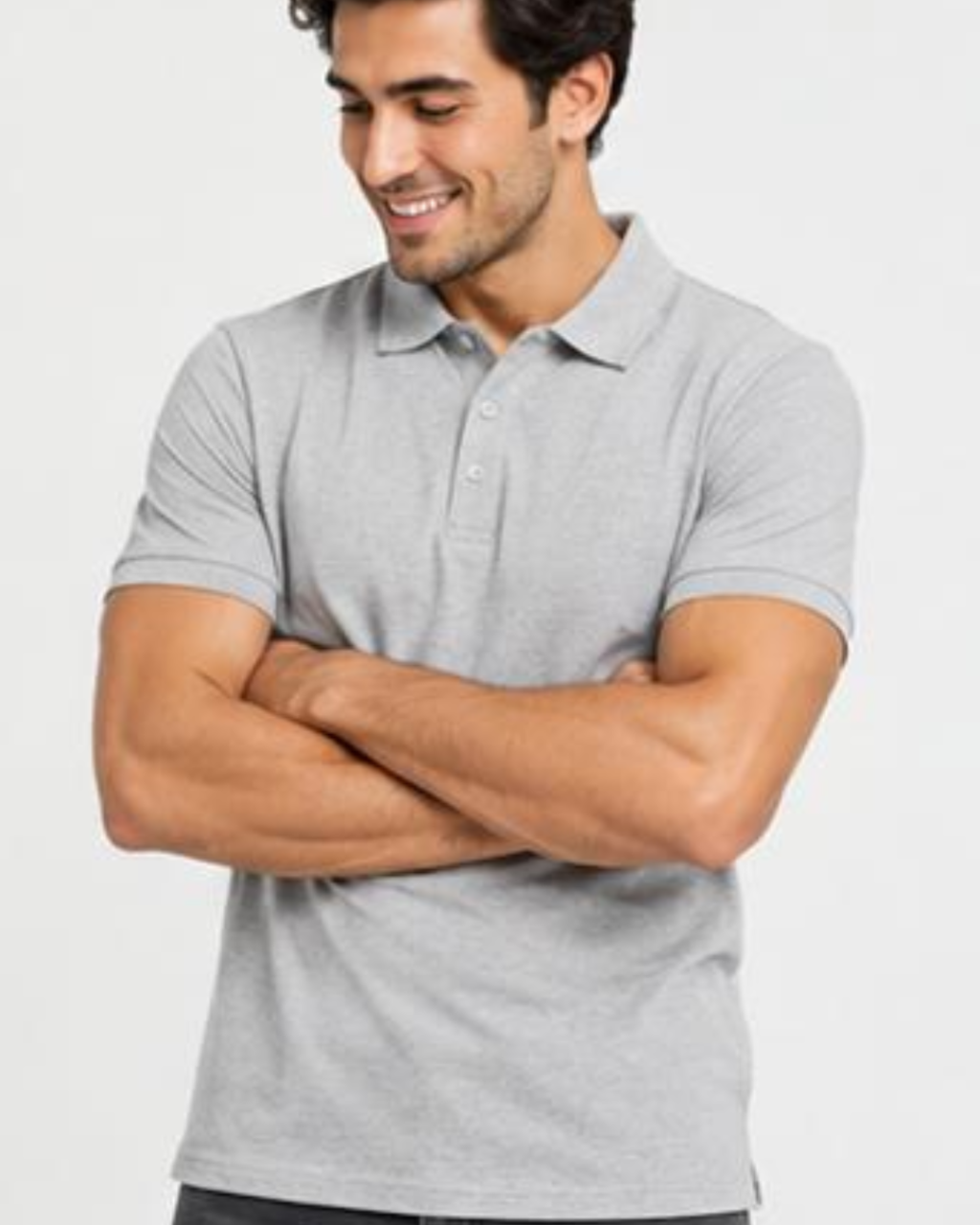 Men's Essential Grey Polo Shirt | Regular Fit