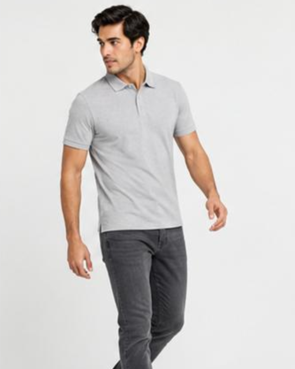 Men's Essential Grey Polo Shirt | Regular Fit
