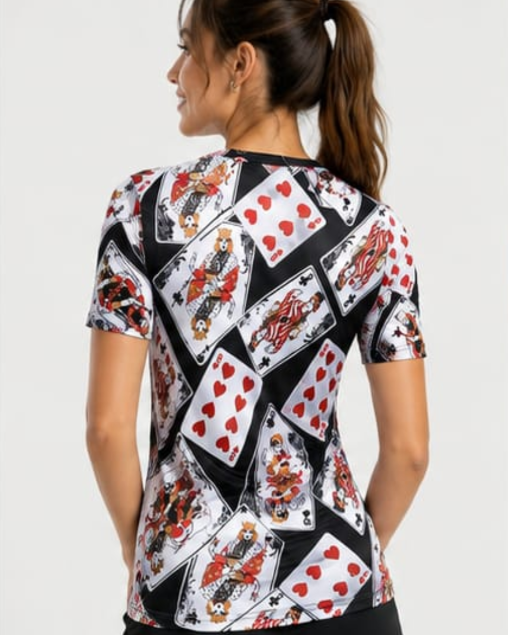 Women's playing Card Sports T-Shirt