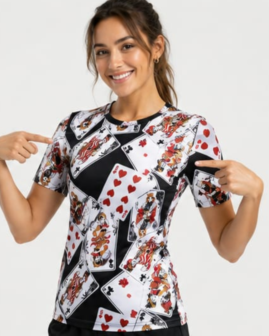 Women's playing Card Sports T-Shirt
