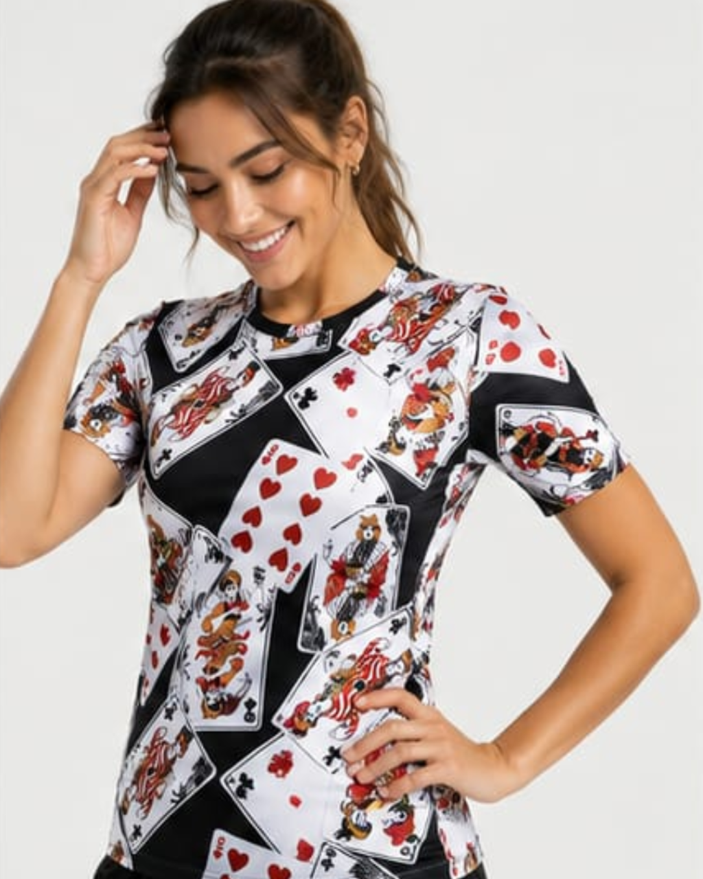 Women's playing Card Sports T-Shirt