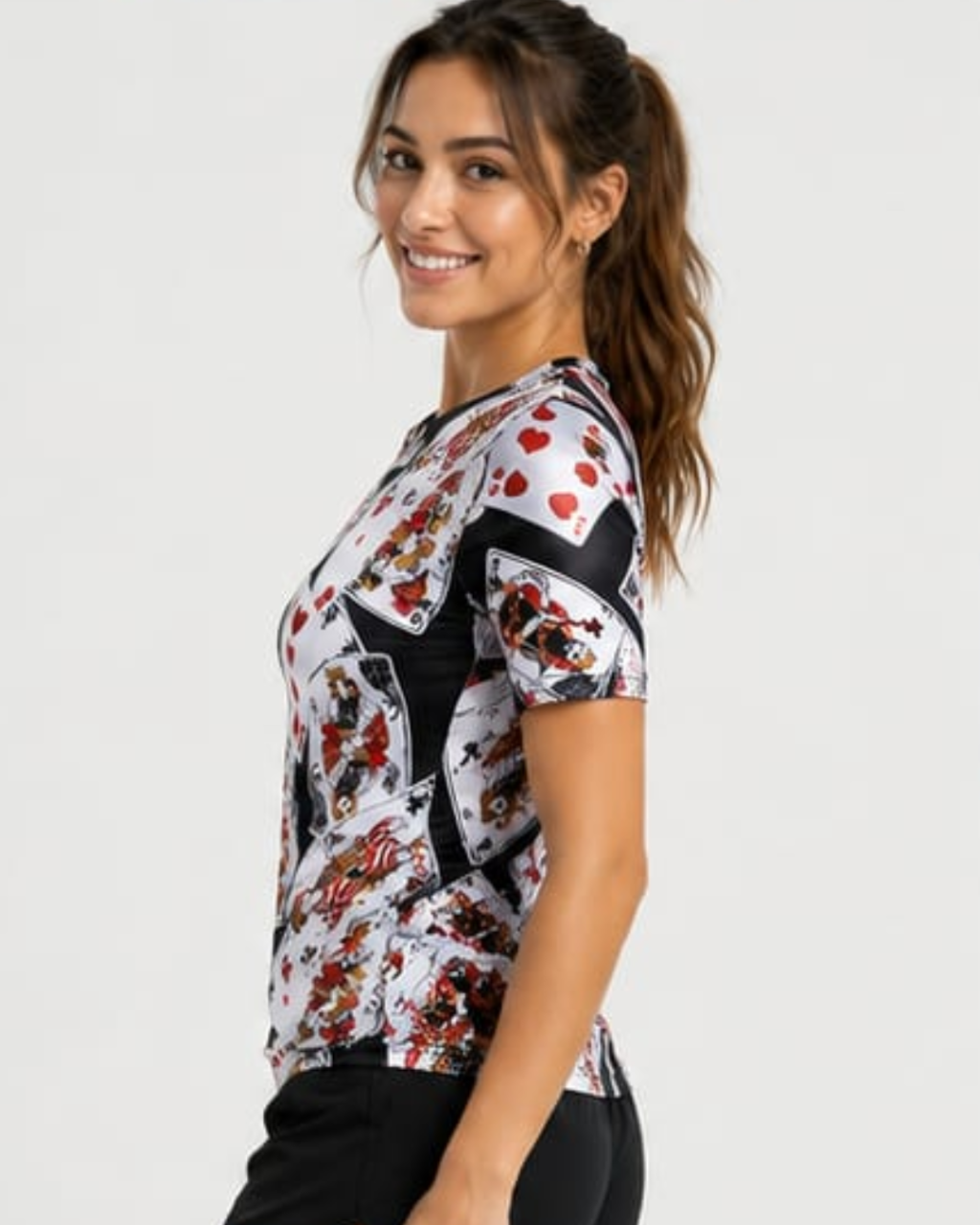 Women's playing Card Sports T-Shirt