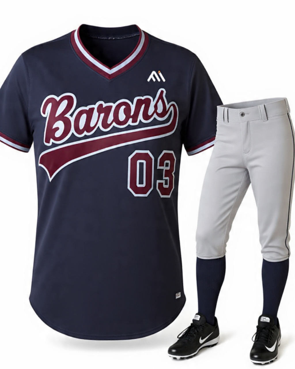 Women's Baseball Jersey Set–Professional Team Wear