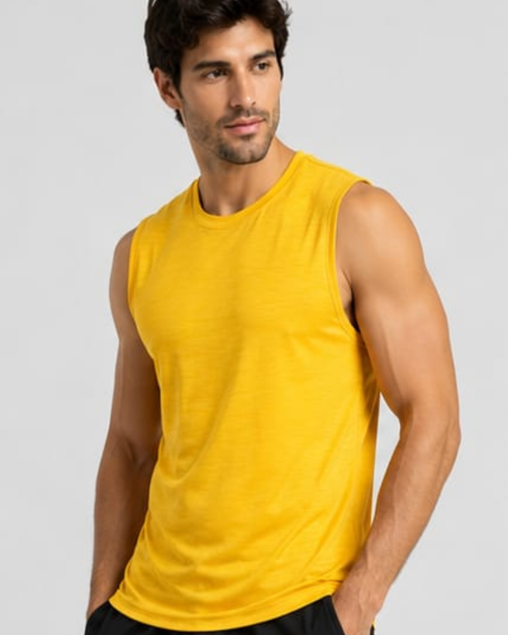 Men's Muscle Gym Fit tanktop.