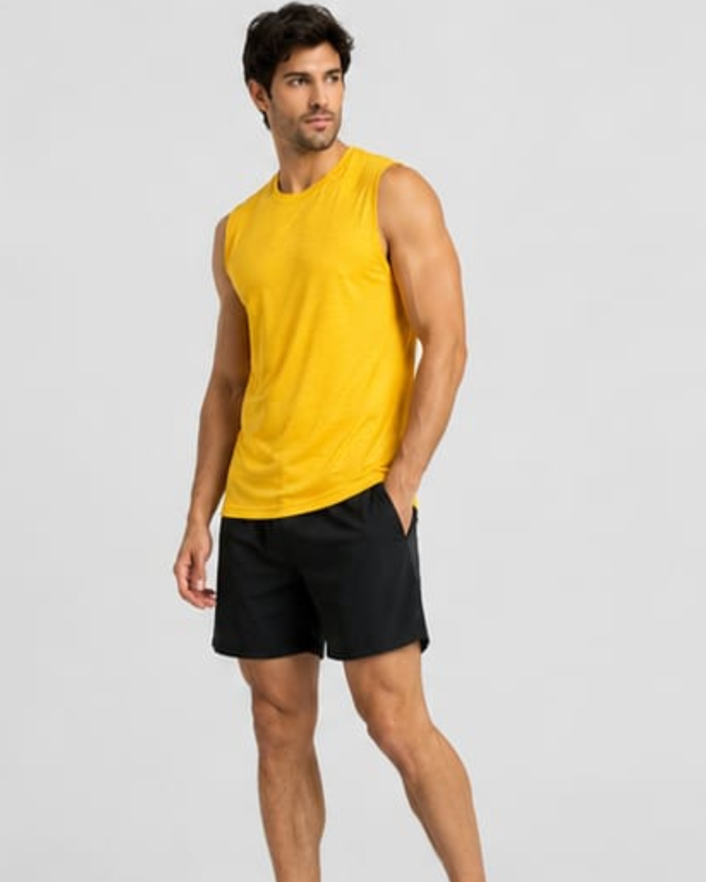 Men's Muscle Gym Fit tanktop.