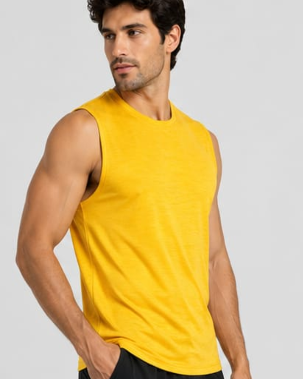 Men's Muscle Gym Fit tanktop.